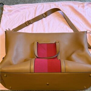 Kate Spade Brown and Pink Women's Large Travel Bag